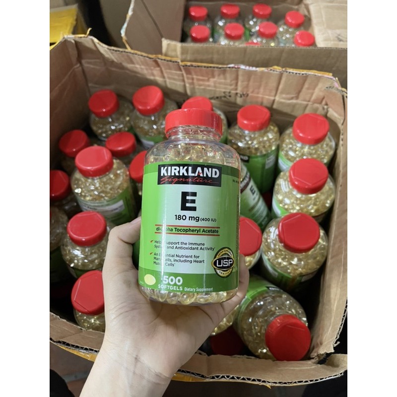 Vitamin e kirkland 500 viên của mỹ