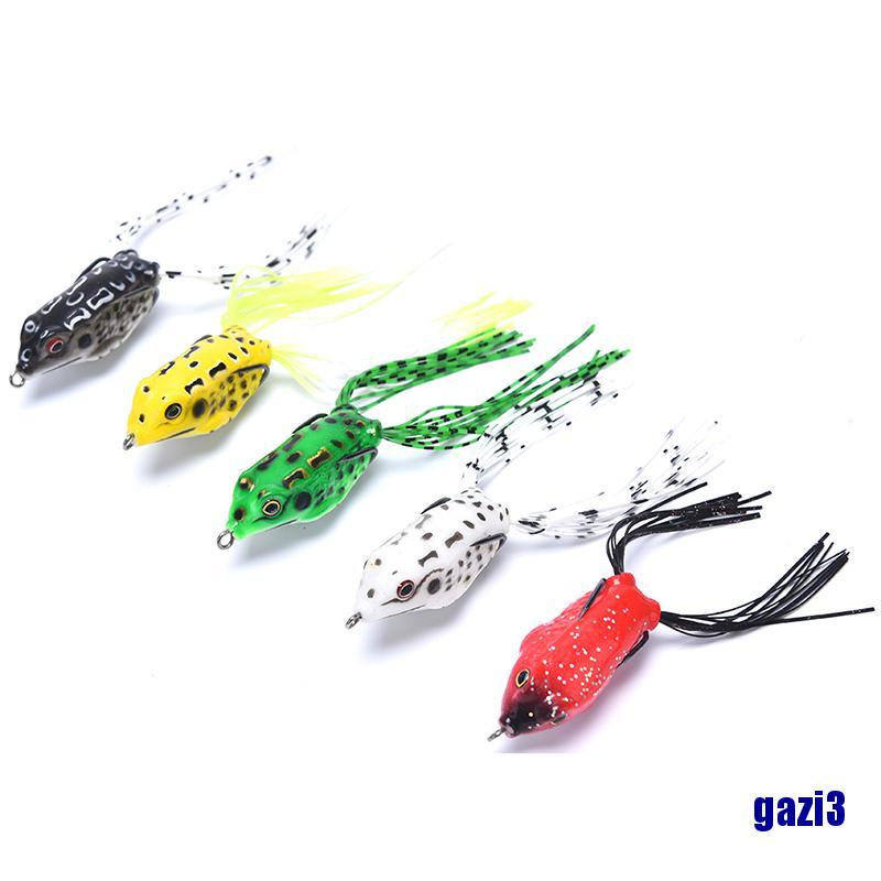 Set 3 Mồi Câu Cá Hình Ếch Mềm Mại Chuyên Dụng