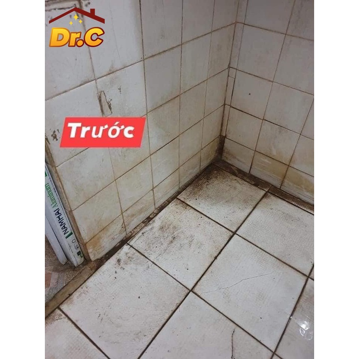 Làm sạch Sàn Gạch, Thiết bị Men Sứ Dr.C - Super Clean S90 Tẩy Xi Măng, Vôi Vữa Trên Bề Mặt Sàn Gạch - Chai 1 lít