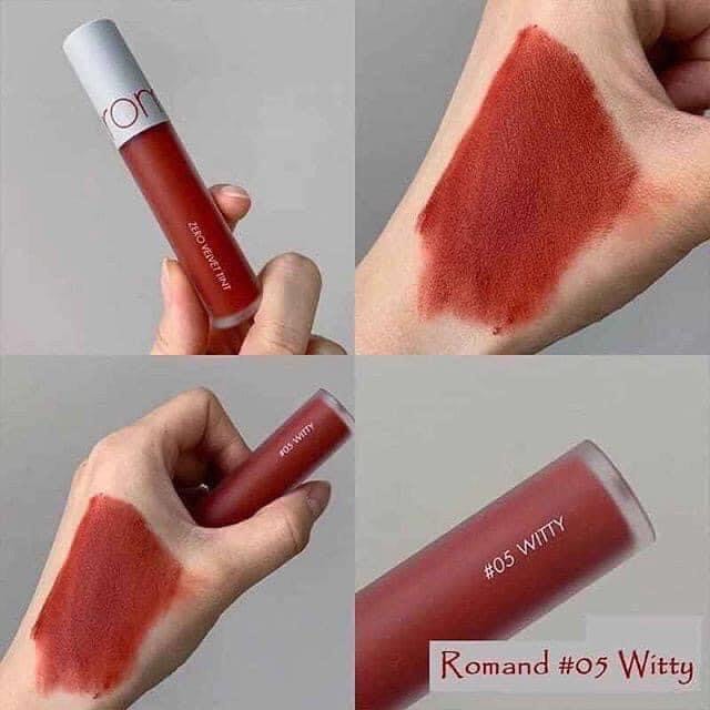 Son Kem Lì cực nhẹ môi Romand Zero Velvet Tint