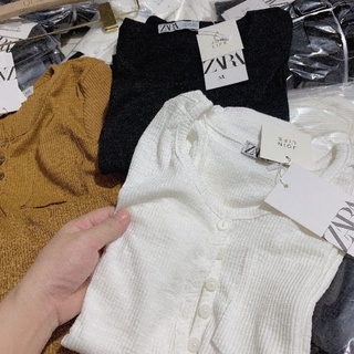 Áo len tăm nữ khuy ngực basic