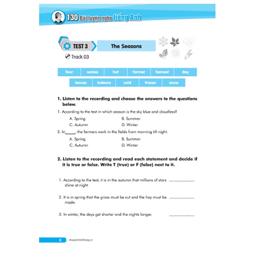 Sách - 130 bài luyện nghe tiếng Anh