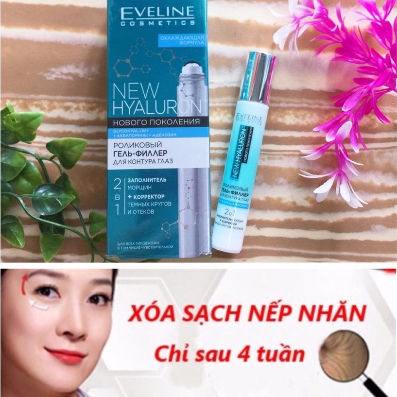 giảm thâm mắt Eveline giảm bọng mắt giảm quầng thâm mắt giảm nếp nhăn dưỡng mắt tặng kèm máy masa