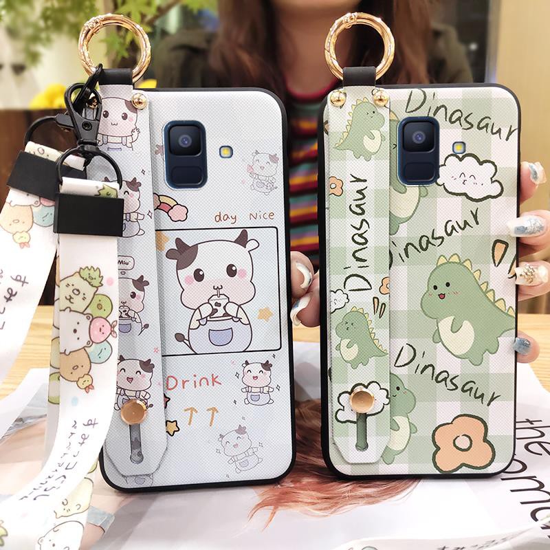 Ốp điện thoại mềm chống sốc in hình anime cho Samsung Galaxy A6 / A6 2018