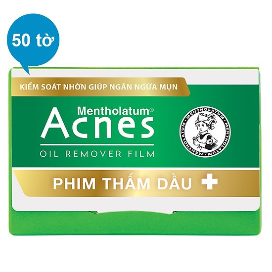 Phim Thấm Dầu Rohto Acnes Mentholatum Hộp 50 tờ | BigBuy360 - bigbuy360.vn