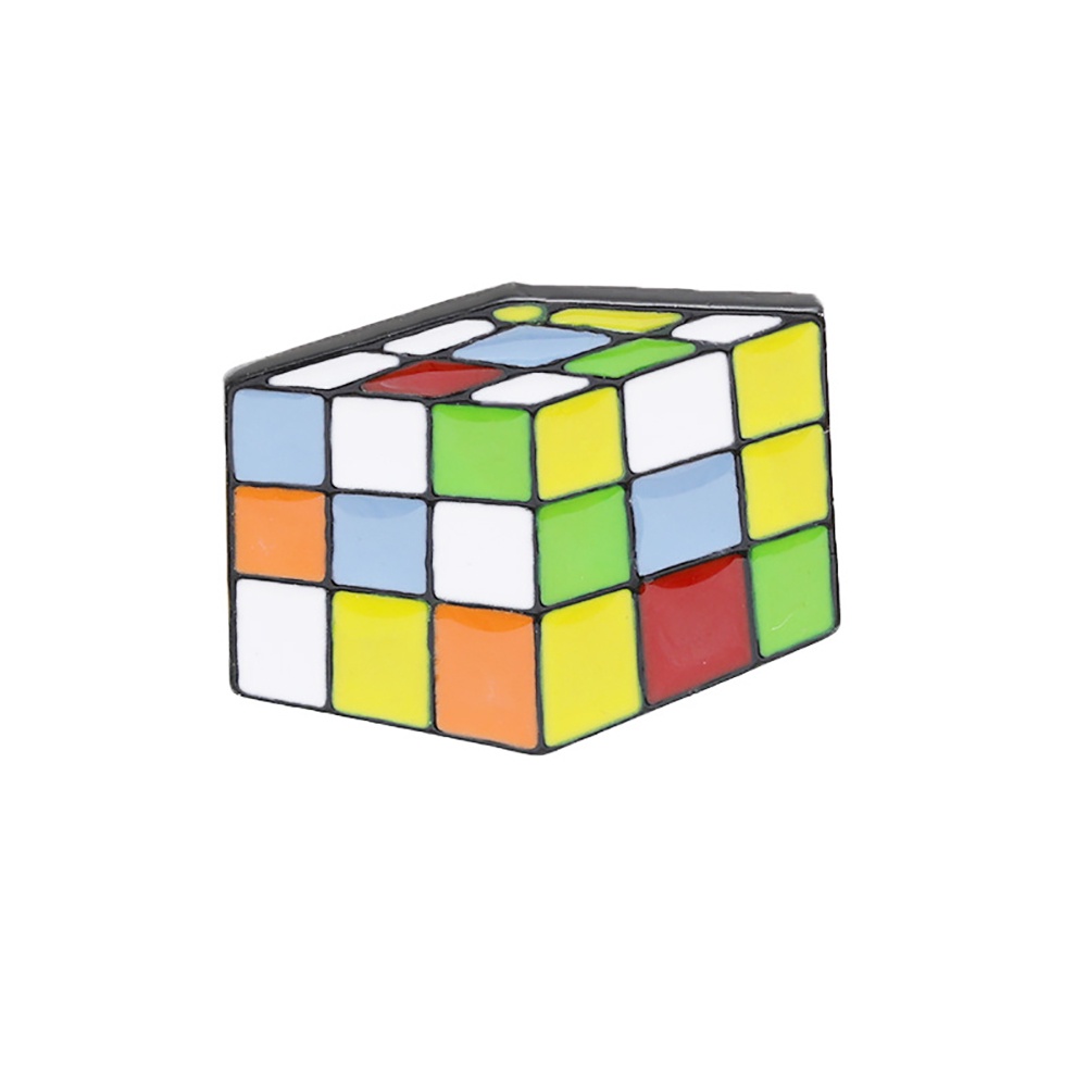 YOML✔Cartoon Unisex Cube Enamel Brooch Pin Scarf Lapel Collar Badge Decor Jewelry