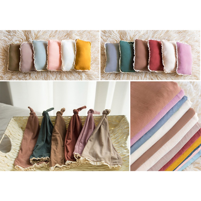 Bộ 3 Chăn + Mũ Beanie + Gối Quấn Em Bé Sơ Sinh