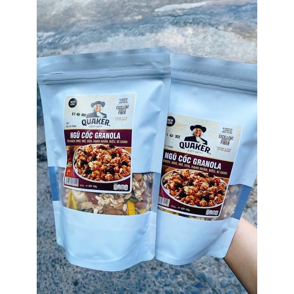 [SẴN] GRANOLA Loại Ngon 500G - Ngũ Cốc Granola Siêu Hạt &amp; Hoa Quả Sấy Dinh Dưỡng Ăn Kiêng Giảm Cân Thơm Ngon
