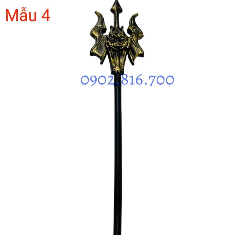 Cây lưỡi hái - đinh ba - búa - rìu - đầu lâu dài 70cm phụ kiện trang trí hóa trang halloween