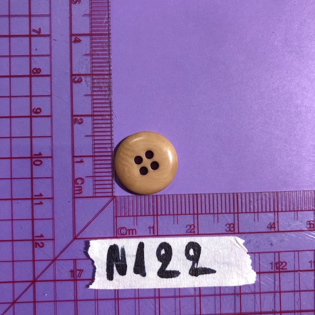 Combo 10 nút áo nâu kem N121-N124