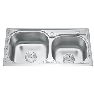 Chậu rửa bát 2 hố lệch Gorlde B209 (B-209)
