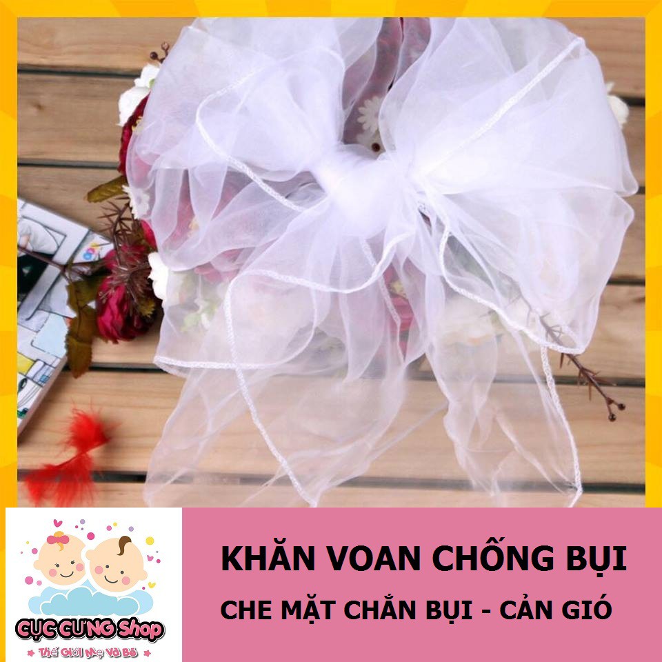 Khăn voan chống bụi cho bé