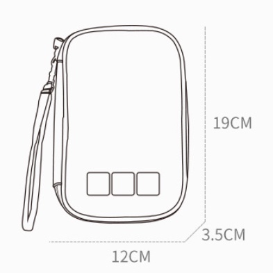 Tianke Túi Đựng Tai Nghe/ Cáp Sạc USB/Thẻ Nhớ TF Sd 3 Lớp Đa Năng 2022