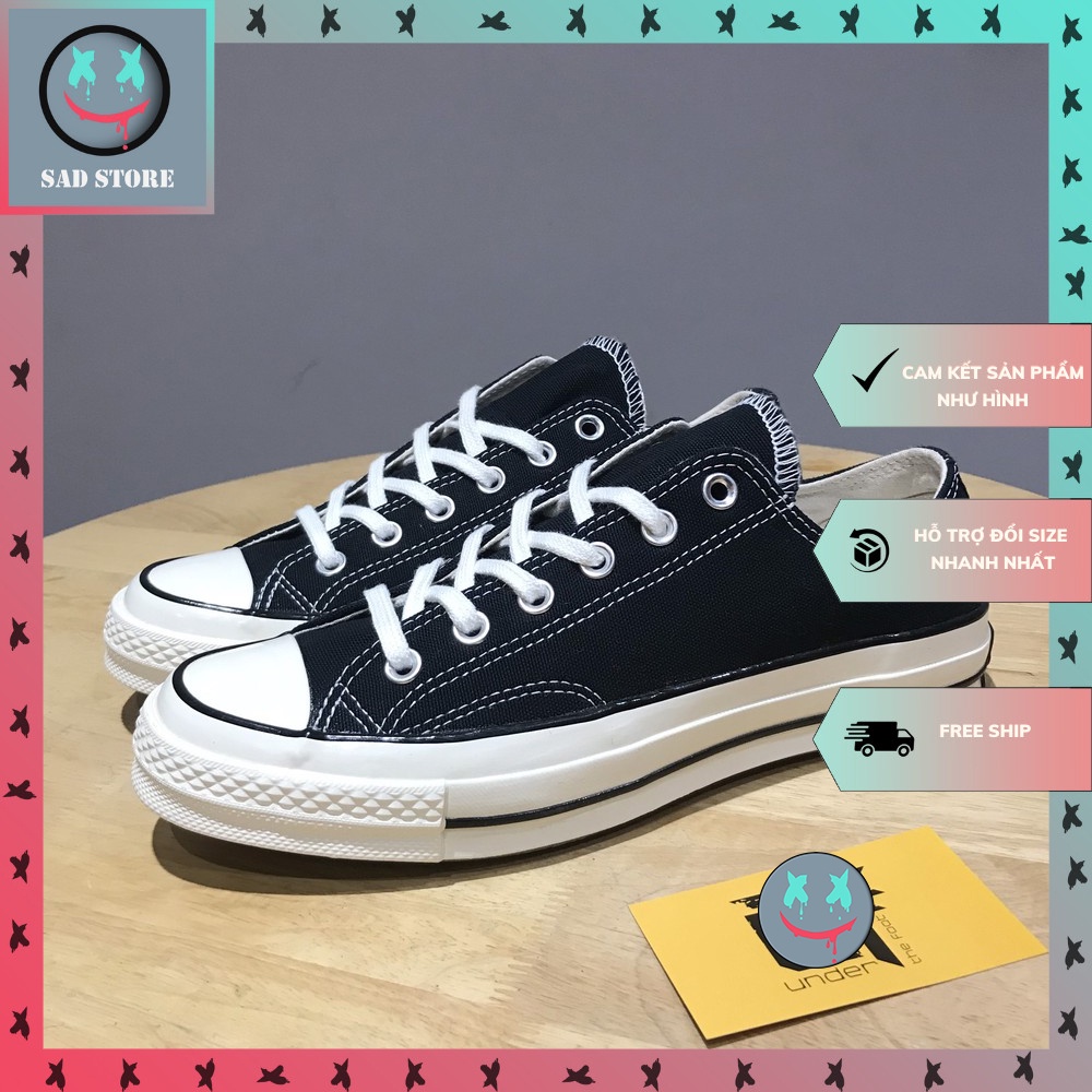 Giày_Converse Cổ Thấp Đen, Giày CV 1970S Thấp Nam Nữ Hàng Cao Cấp Full Box + Bill | BigBuy360 - bigbuy360.vn
