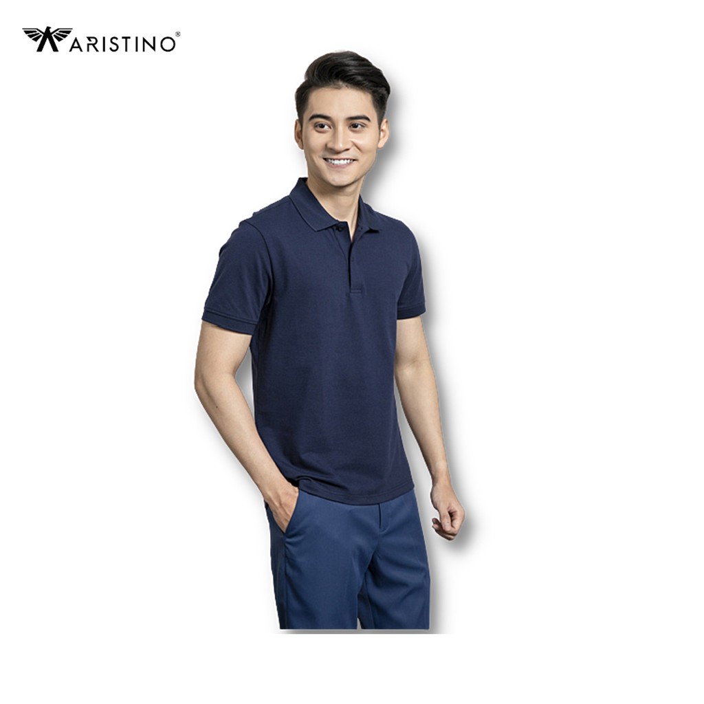 Áo Polo Nam, Áo Thun Nam ARISTINO Trơn Có Cổ Chất Cotton Cao Cấp - Apsr01