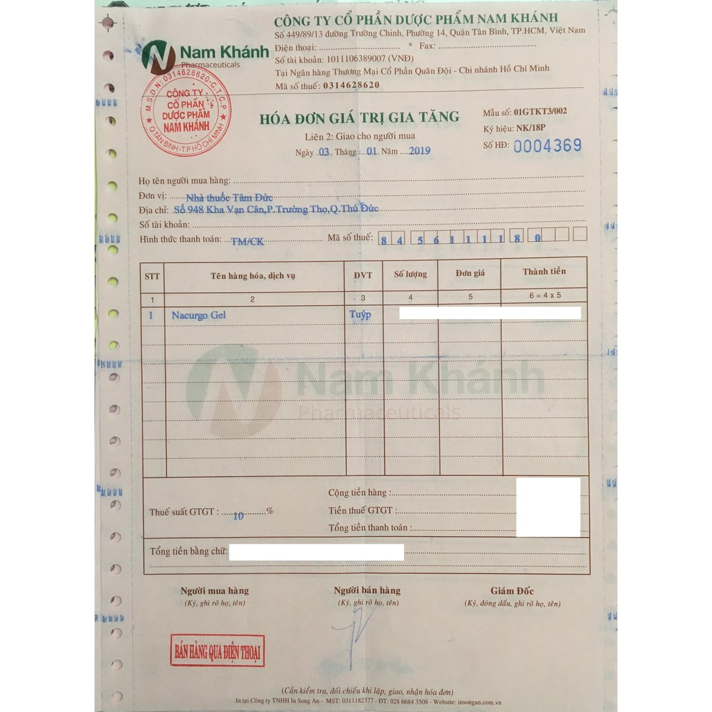 Nacurgo gel 20g - Cho làn da sáng mịn đều màu