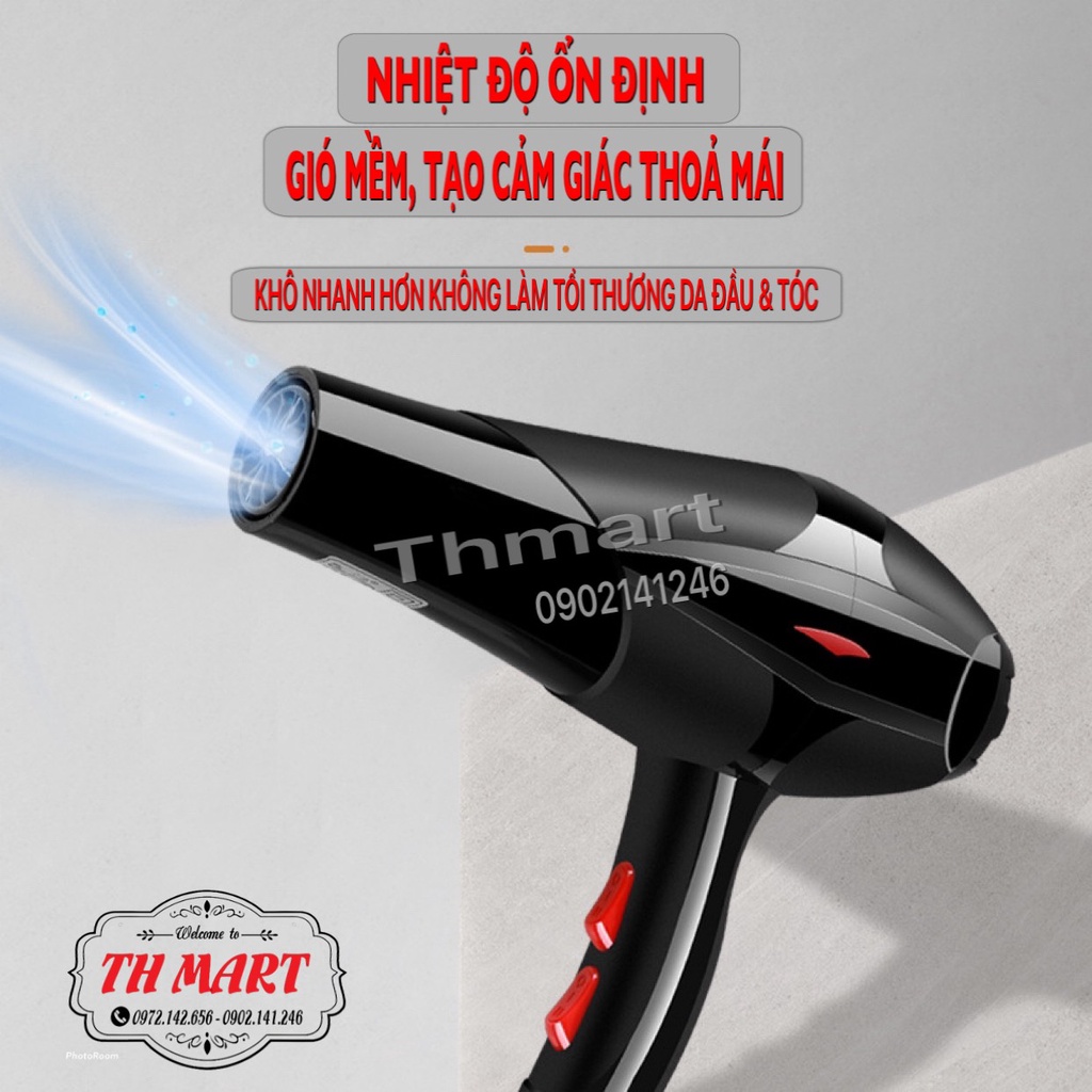 Máy Sấy Tóc 2 Chiều Nóng Lạnh Công Suất Lớn 3500W-TH_5528 có đèn led