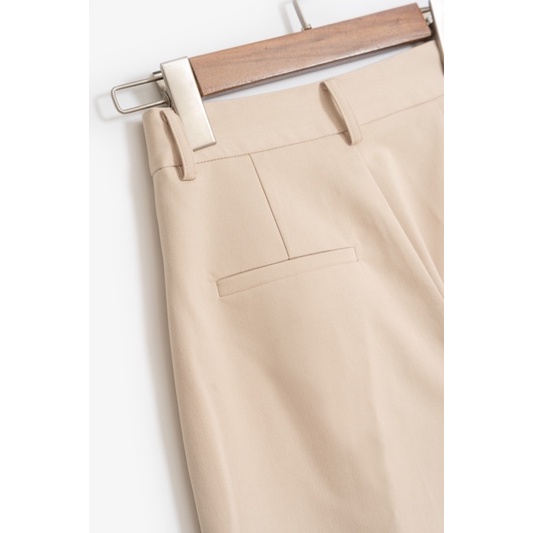 Quần culottes ống suông nữ MADELEN nhiều màu trơn dáng cạp cao