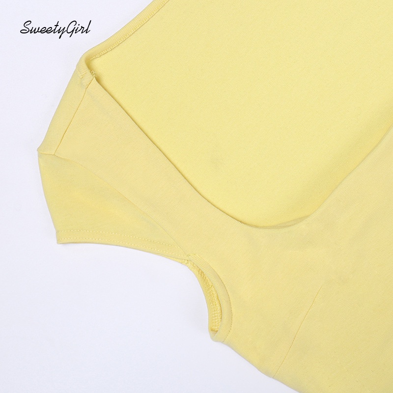 Đầm Ôm Mini Cổ Vuông Tay Ngắn Màu Trơn 2022 Màu Sắc Thời Trang Cho Nữ