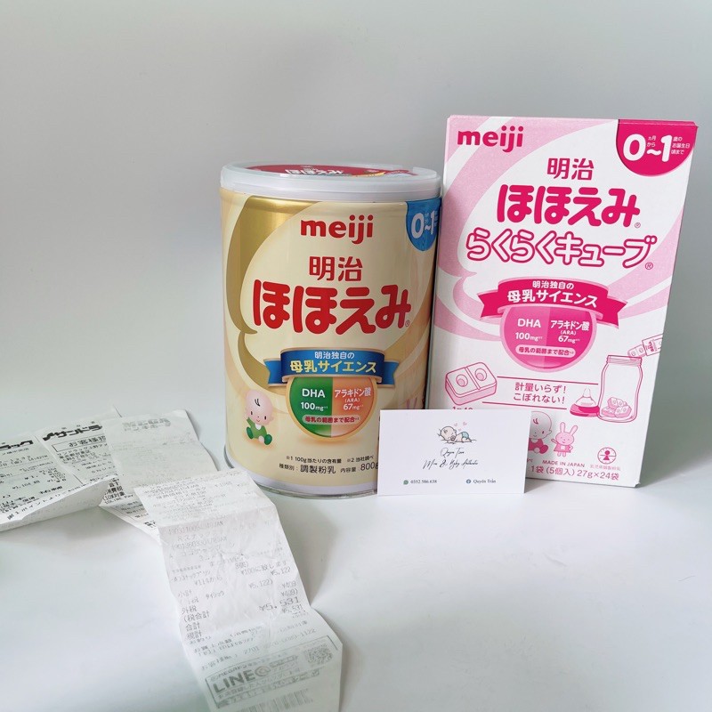 Sữa Meiji Nội địa Nhật- 800gram, số 0;số 1-3; Meiji thanh date 2022