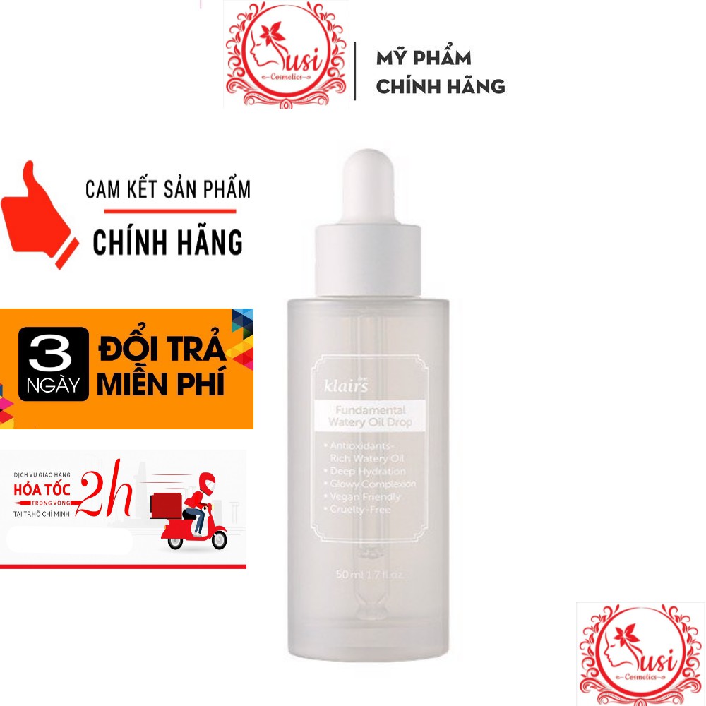 Tinh chất dưỡng ẩm Klairs Fundamental Watery Oil Drop 50ml