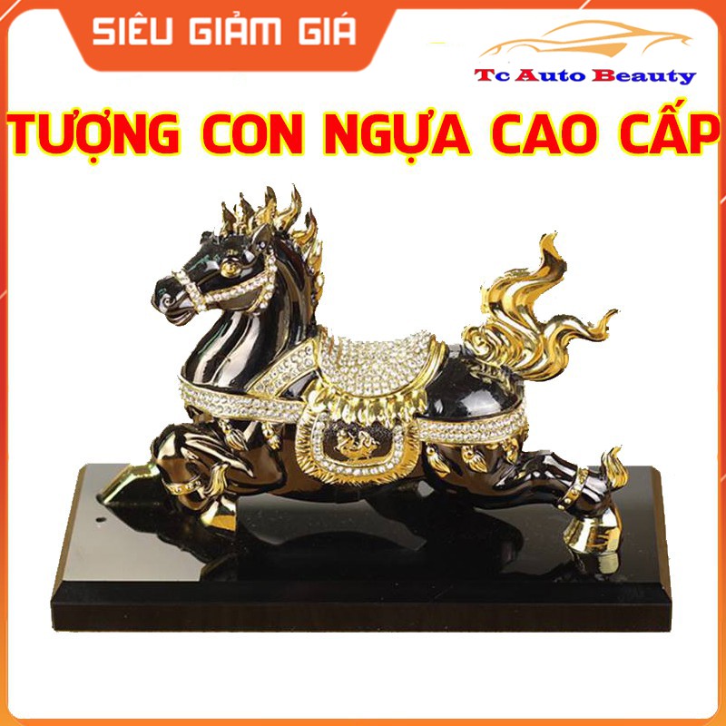 Nước hoa ô tô tượng mã thần tuấn mã phong thủy luôn sẵn sàng tiến lên bằng hợp kim -TC AUTO