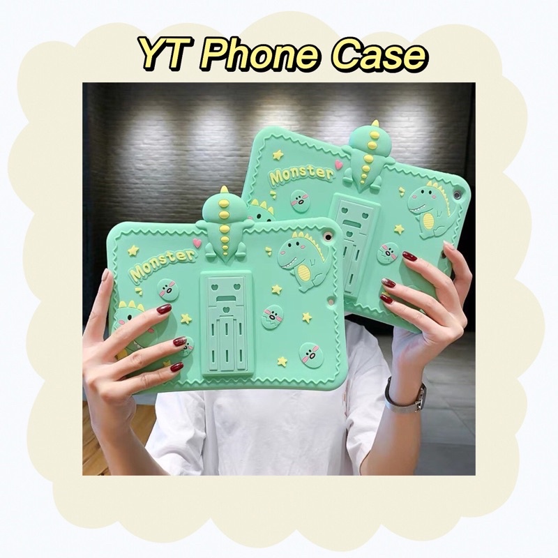 Ốp Bảo Vệ Silicon Khủng Long Nổi Chống Rơi Cho ipad Air 2(5/6/7/8/9) 9.7 inch & Mini 4 / 5 YT Phone 
