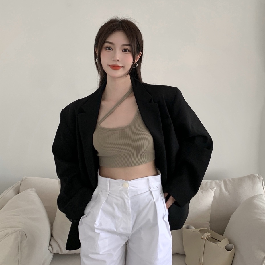 QADCOL  Áo Hai Dây Thời Trang Quyến Rũ Cho Nữ