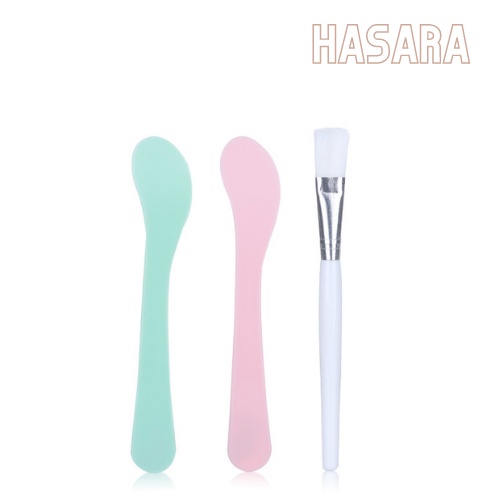 Cọ đắp mặt nạ nội địa trung, bộ 2 dụng cụ đắp mặt gồm thìa và chổi quét mặt nạ H3524 - Hasara