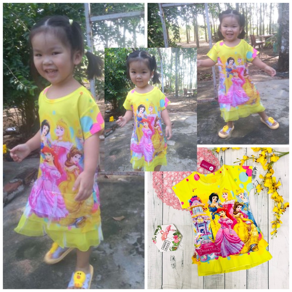 Đầm Hero team bé gái xinh xắn