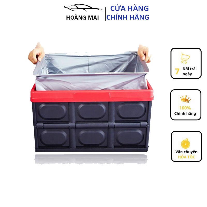 . Thùng Đựng Đồ Cốp Sau Ô Tô,Hộp Đựng Đồ Có Thể Gấp Gọn Dung Tích 30 Lít Siêu Chịu Lực,Chống Bay Mùi