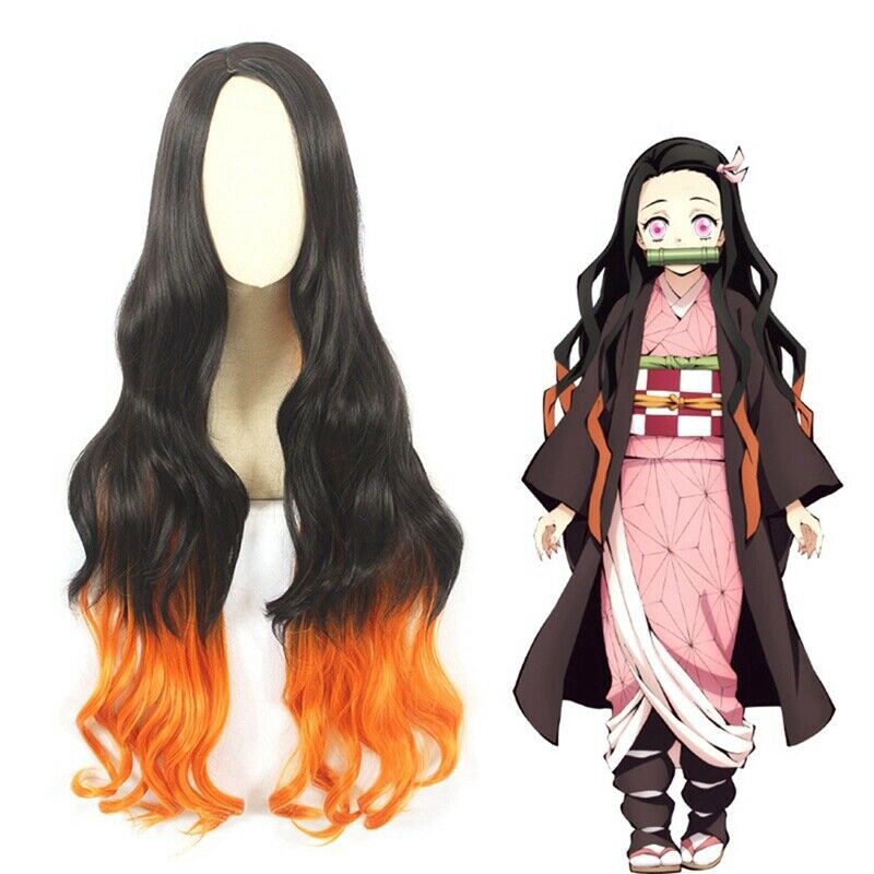 Bộ trang phục kèm tóc giả hóa trang nhân vật Kimetsu No Yaiba Kamado Nezuko | BigBuy360 - bigbuy360.vn