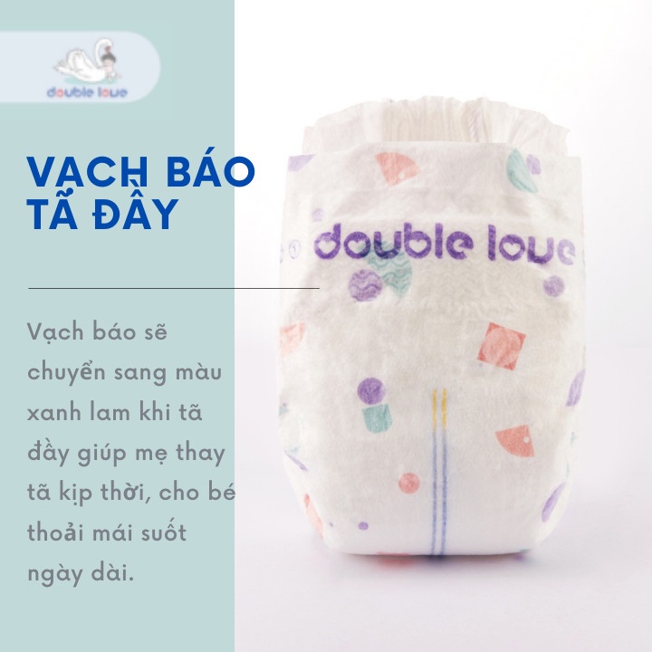 Tã quần Double Love Size XXL44  quần: 44 miếng siêu mềm mỏng khô thoáng