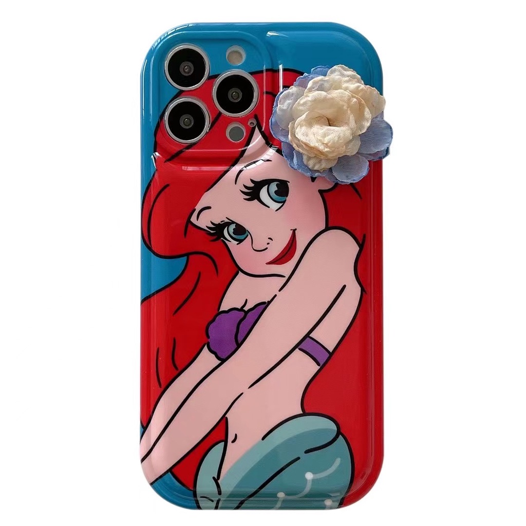 Ốp Điện Thoại tpu In Hình Nàng Tiên Cá Cho iphone 14 13 pro max ins12 pro max x / xs max11 pro max xsmax Hoạt Hình