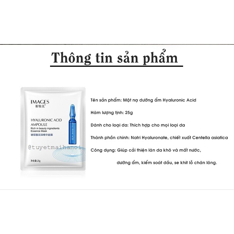 Mặt nạ dưỡng ẩm Images chứa axit hyaluronic chăm sóc da | BigBuy360 - bigbuy360.vn