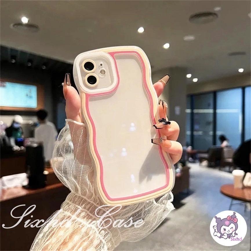 Compatible With Samsung A12 A23 A22 A13 A14 A04e A03s A50 A50s A30s A34 A33 A04 A04s A53 A54 A51 A52 A31 A11 M11 A21s A71 A30 A20 A02s M12 M22 S23 S22 Ultra sixhd Ốp Điện Thoại Mềm Chống Rơi Họa Tiết Sóng Biển Màu Kẹo Cho