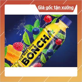 TRÀ MẬT ONG BONCHA CHAI 450ML vị việt quất, chanh, tắc