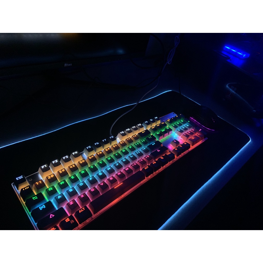 Miếng lót chuột, pad chuột chơi game LED RGB cỡ lớn 80x30x4mm chống trượt siêu bền siêu đẹp