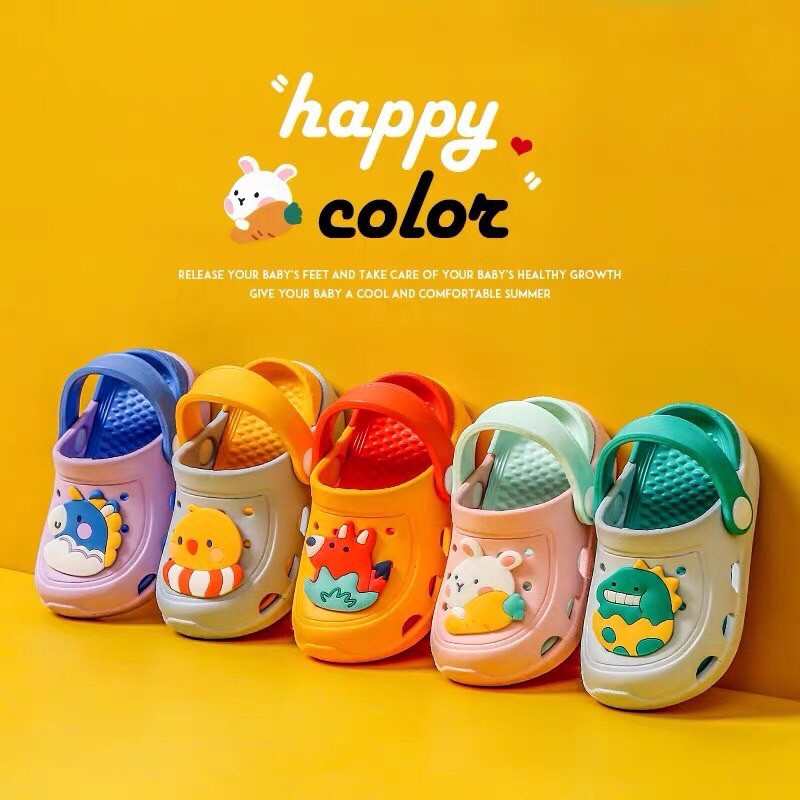 Dép sục cho bé Cheerful Mario siêu nhẹ, chống trơn trượt cho be trai,bé gái SM5- 4KIDS