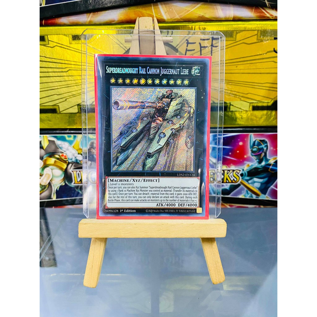 [ Dưa Hấu Yugioh ] Lá bài thẻ bài Superdreadnought Rail Cannon Juggernaut Liebe - Secret Rare - Tặng bọc nhựa bảo quả