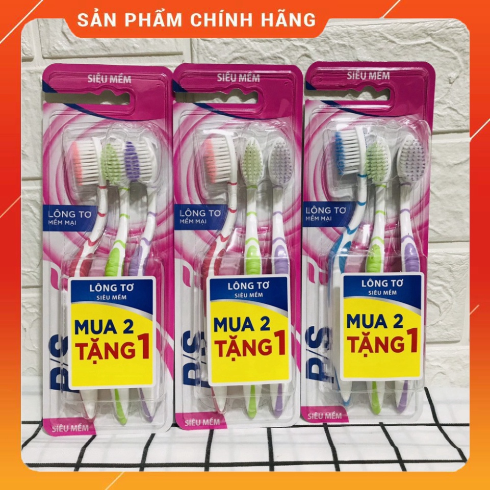 COMBO 3 Bàn chải PS Lông tơ mềm mại
