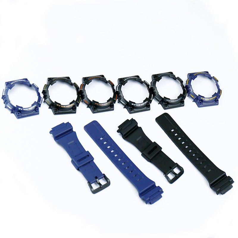 YIFILM Dây Đeo Thay Thế Chống Thấm Nước Bằng Nhựa resin Cho Đồng Hồ Casio AQ-S810W AQS810WC