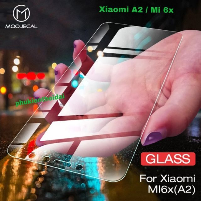 Cường lực Xiaomi A2 / Mi 6x loại tốt trong suốt tặng keo chống hở mép giấy lấy bụi ( không full màn )