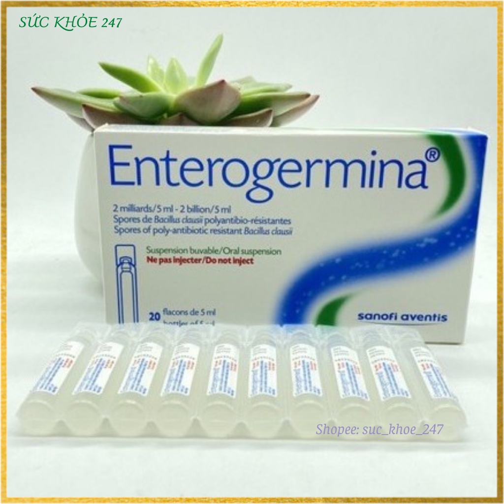 Men Vi Sinh Ống Enterogermina - Giúp Cân Bằng Hệ Đường Ruột, Nhập Khẩu Từ Italy Hộp 20 Ống