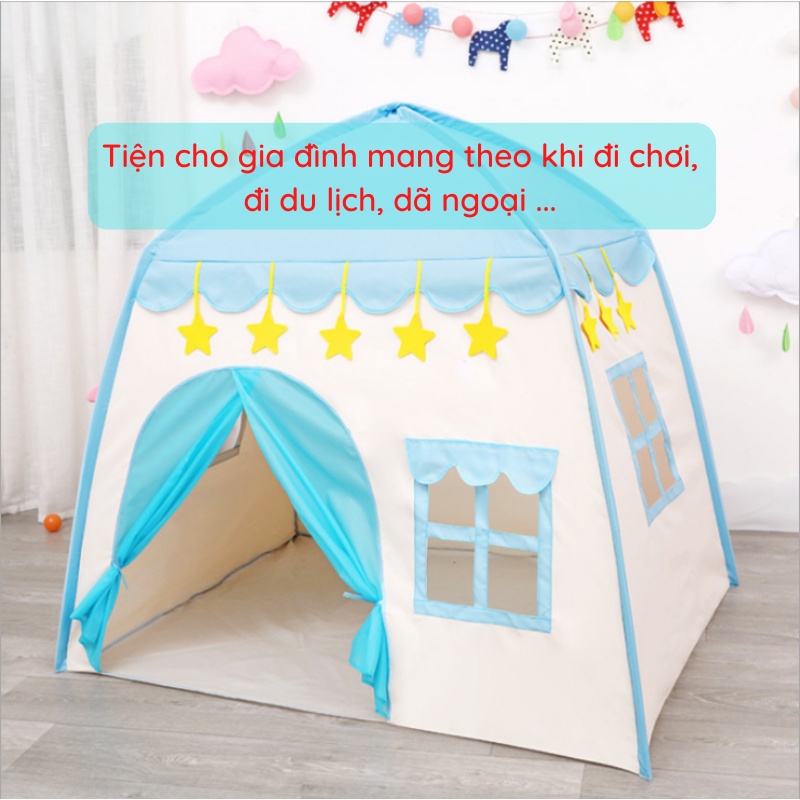 Lều công chúa hoàng tử AIQ Store - lều vải cho bé gái kiểu dáng HÀN QUỐC có rèm che mẫu mới nhất 2021