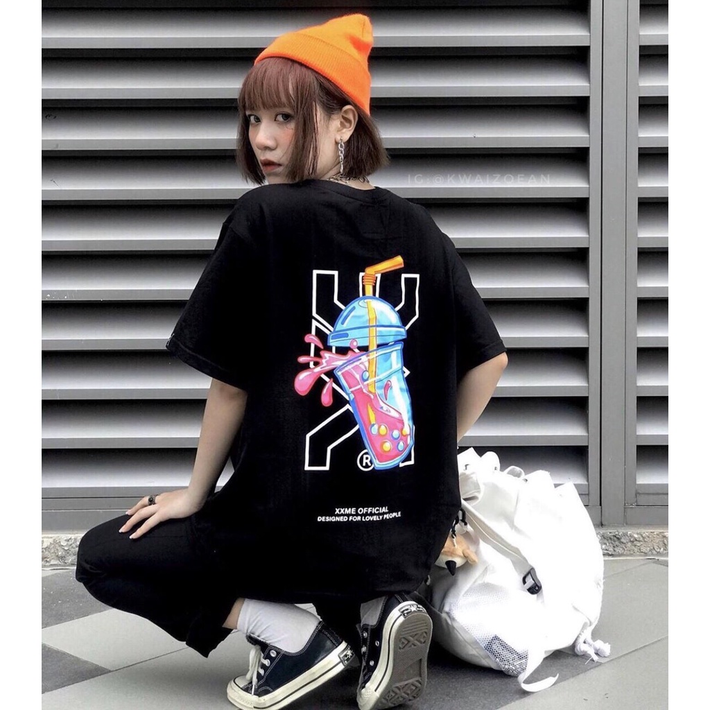 Áo Thun BOBA nam nữ Unisex from rộng cao cấp bền màu 1Kenz