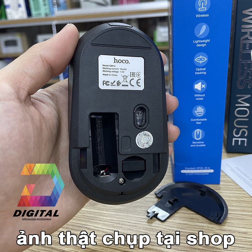 Chuột Không Dây Hoco Gm14 Chính Hãng - Mouse Wireless