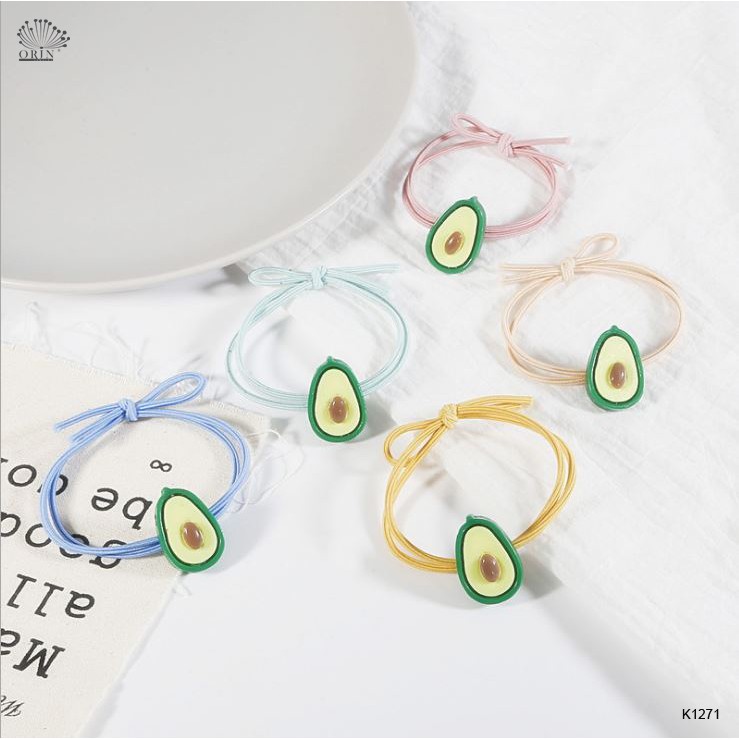 Dây buộc tóc, cột tóc trái bơ dễ thương Orin K1271