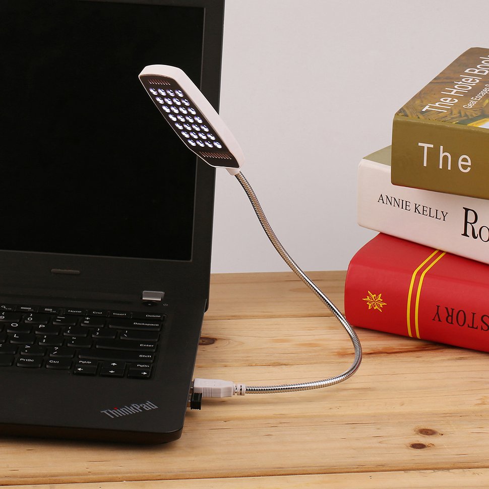 【SUN】Super Bright Laptop Light 28 LED USB Light Computer Lamp Desk Reading Lamp