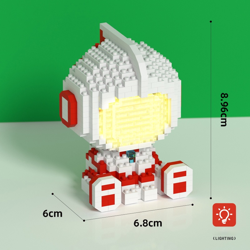 Bộ Đồ Chơi Lắp Ráp Mô Hình Ultraman Và Quái Vật 3D Dễ Thương Dùng Làm Quà Tặng Cho Bé